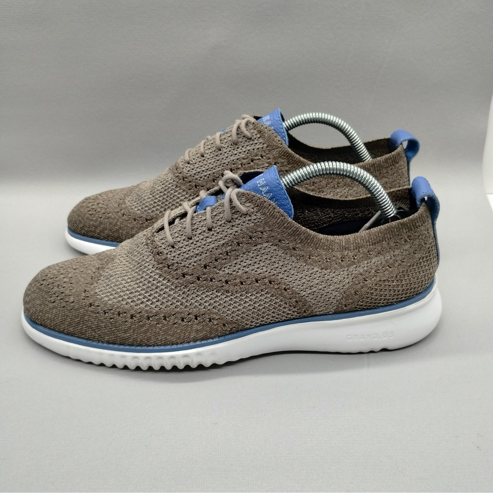 Cole‎ Haan 2.Zerogrand Stitchlite Wingtip Oxford Brown Blue C26927 Mens 9.5 M